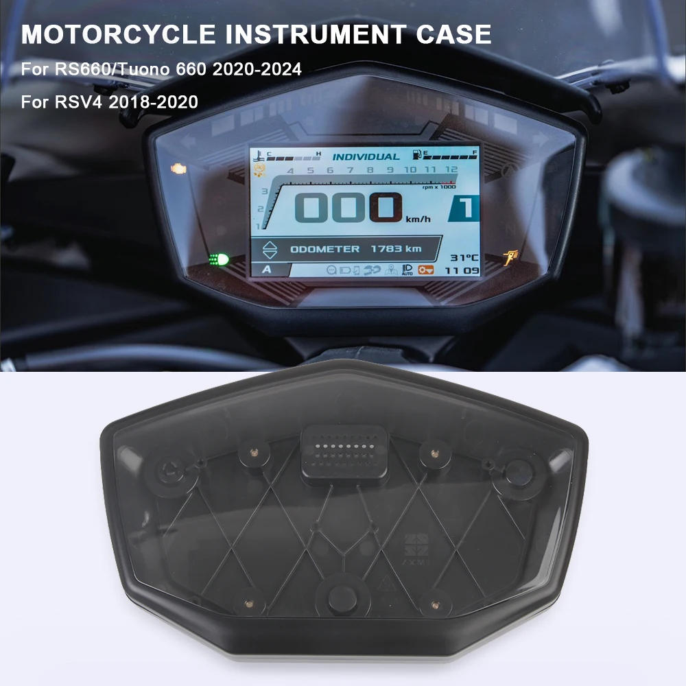 Motorcycle Instrument Case Accessories For Aprilia RS660 Tuono 660 RSV4 RS 660 V4 2020-2024 Speedometer Housing Dashboard Cover