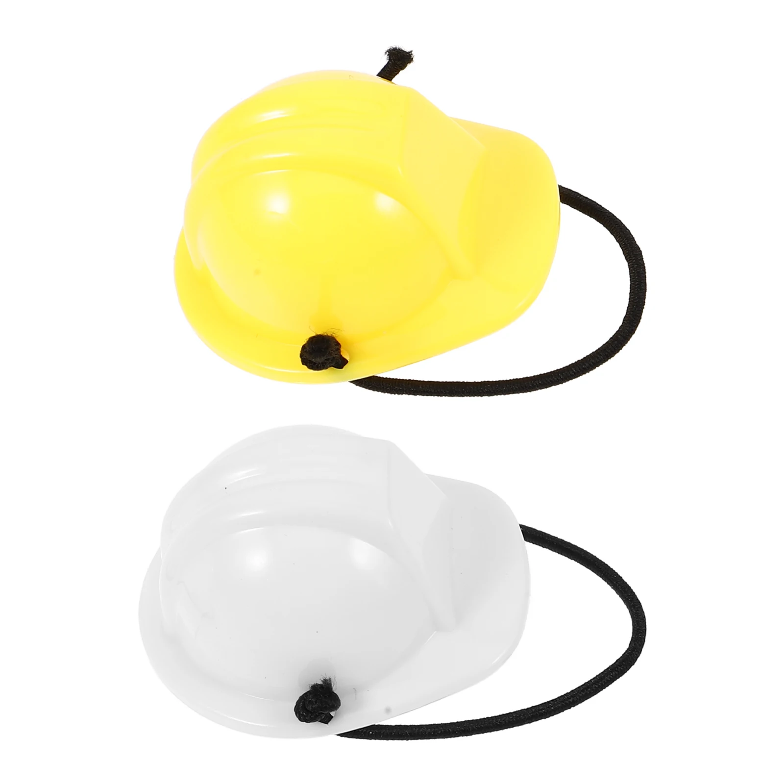 

2Pcs Lizard Hats Reptile Mini Helmets Yellow White Safe Ropes Lightweight Pet Hat Decor Stylish nament Dog Coat