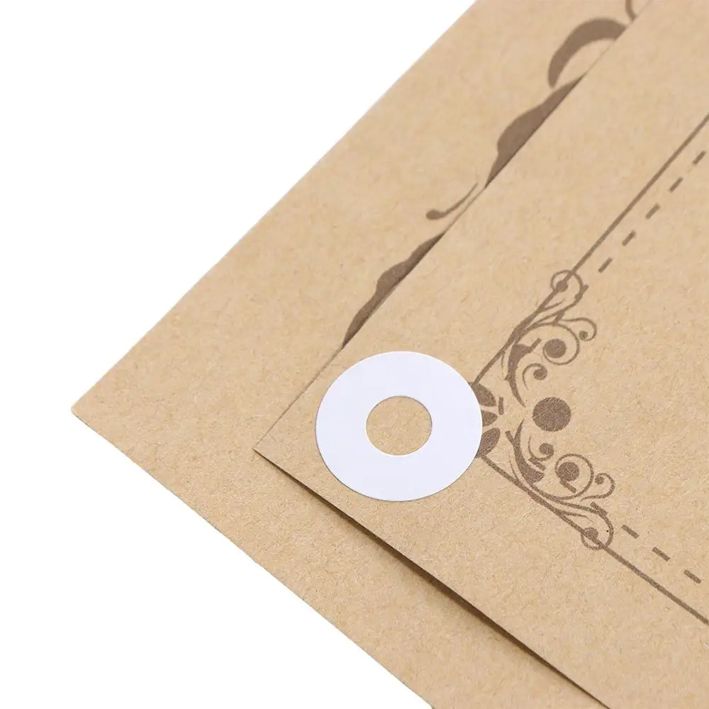 15mm Loose Leaf Self Adhesive Student Hole Punch Protector Hole Reinforcement Labels Binding Paper Sticker Round Stickers
