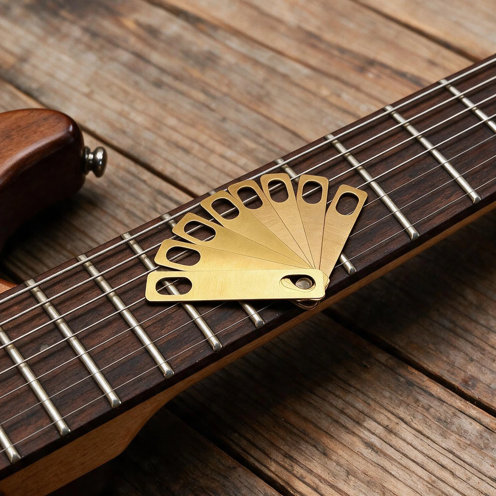 Electric Guitar Bass Brass Neck Shim Plate Bolt- Angle Adjustment Luthier Tool Reinforcement Repair Kit