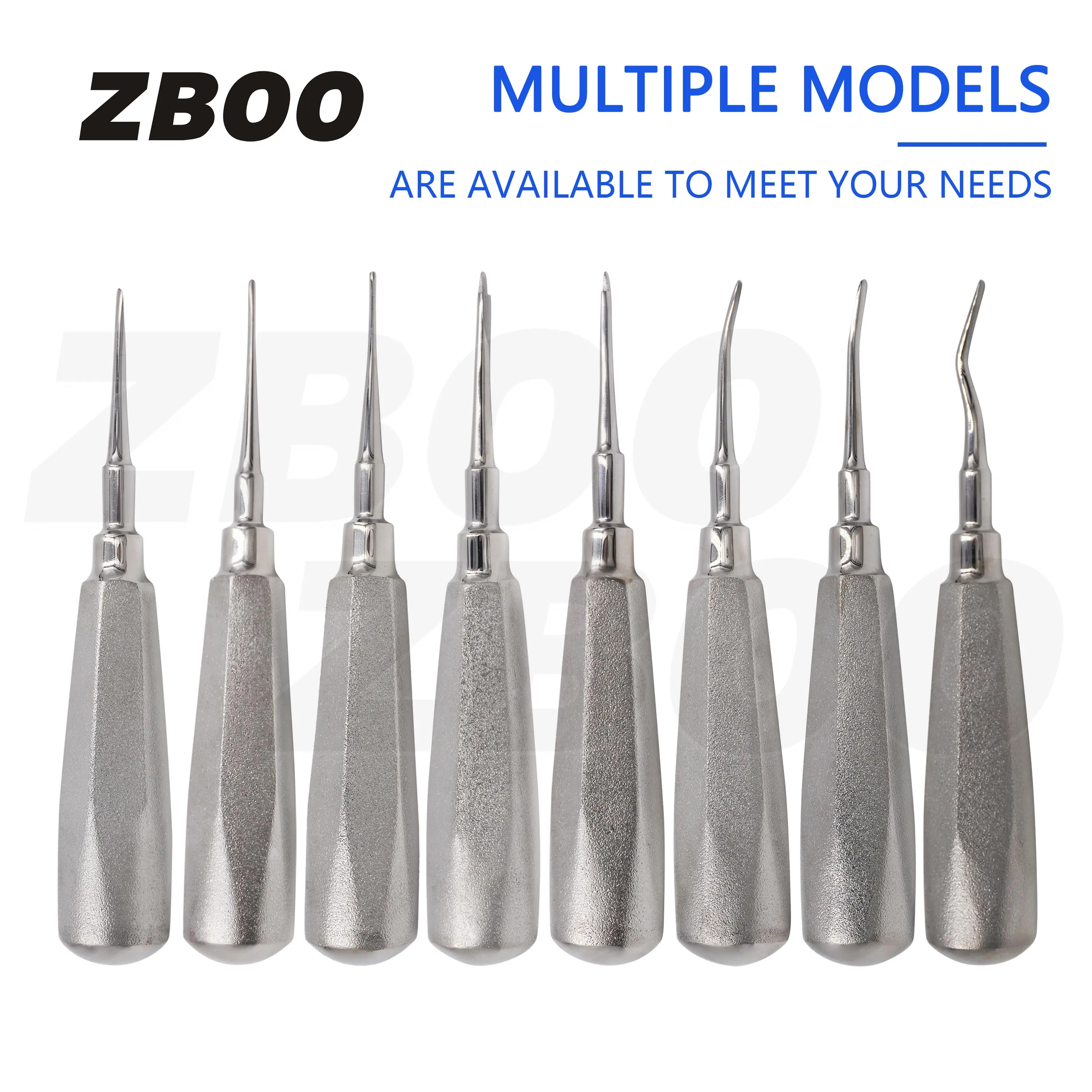 Dental Elevator Kit Teeth Extraction Tooth Extracting Forceps Stainless Steel Curved Root Lift Elevator Dentist Surgical Tools