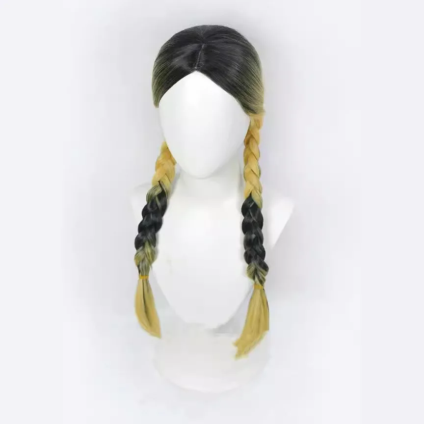 Tokyo Swastika Avenger Tenzan Renge Kurotani Renge Peruca Cosplay, Cor Liangse, Camadas, Seda de Alta Temperatura