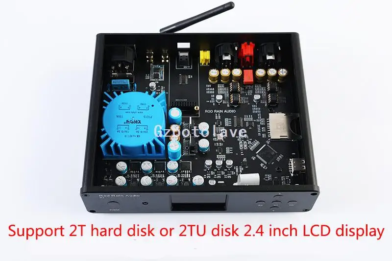 

Digital Bluetooth 5.1 LDAC dual 9038 decoding Hard disk USB flash disk digital turntable lossless DSD player with remote control