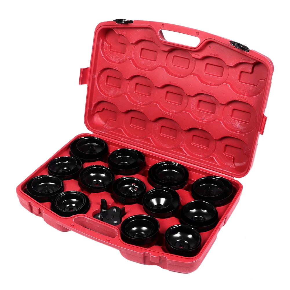 Oil Filter Remove Set Oil Filter Wrench Set Professional Oil Filter Wrench Remove Set Sockets Work Spanner Repair Tool Kit