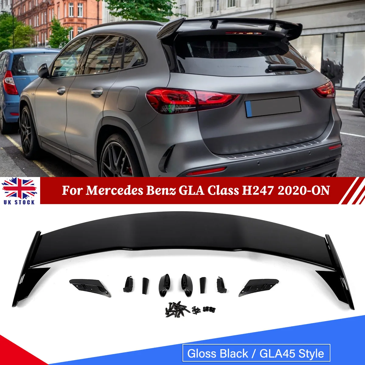 

Rear Top Trunk Spoiler Lip For Mercedes GLA H247 GLA35 GLA45 AMG Style Painted