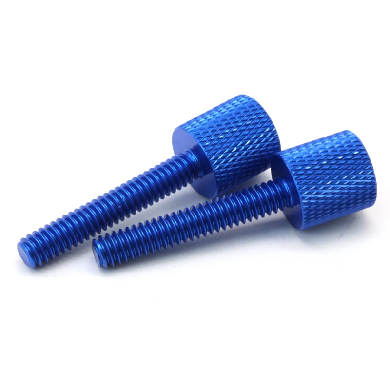 100  pieces  China Customized Brass Stainless Steel Knurled Thumb Screw M12 M10 M8 M6 M5 M4 M3 M2 Aluminum Thumb Screw