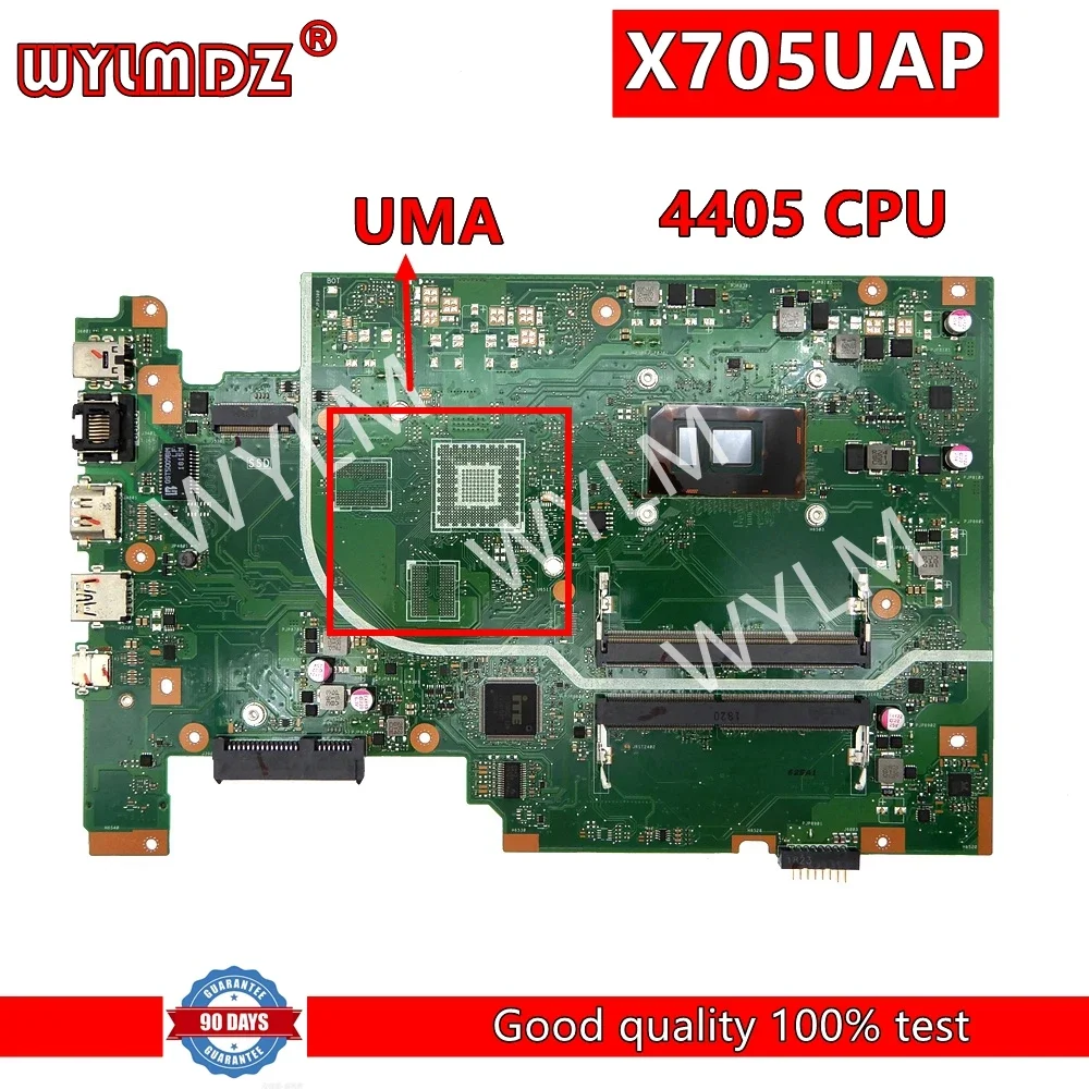 X705UAP 4405U CPU Mainboard For ASUS X705UA X705UAR X705UV X705UB X705UN X705UBP X705UVP A705U X705UF X705UQ Laptop Motherboard