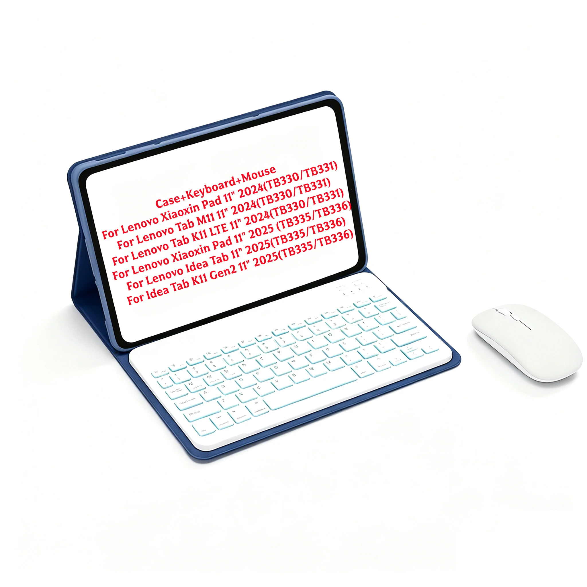 

Wireless Keyboard Case Mouse For Lenovo Tab M11 11 Inch TB330FU,Russian/Korean/Spanish Layout Detachable Backlight Keyboard