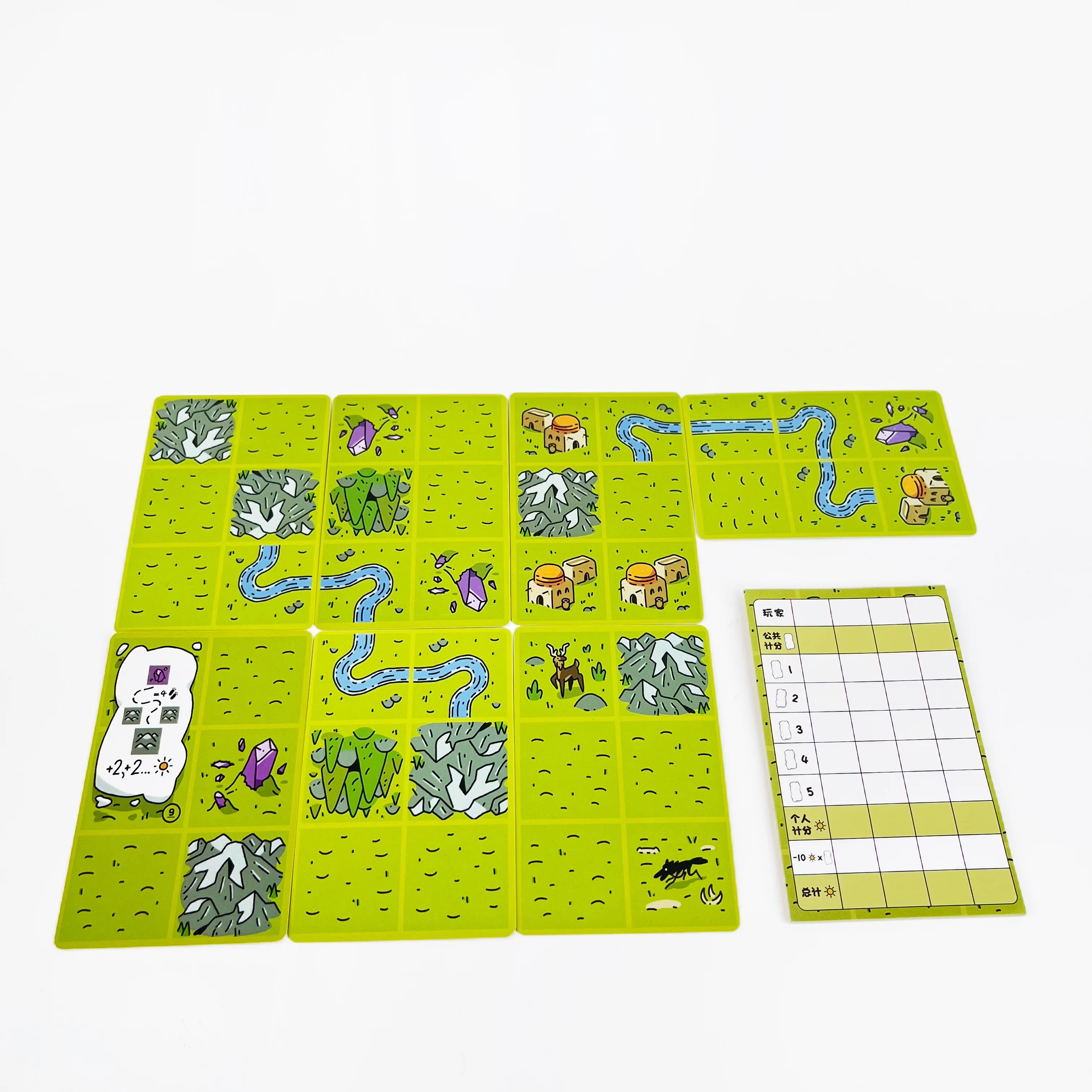 Confusing Lands Whimsical Themed Travel Size Board Game You Can Play Anywhere - 2 Player Strategy Party Board Game - view 6