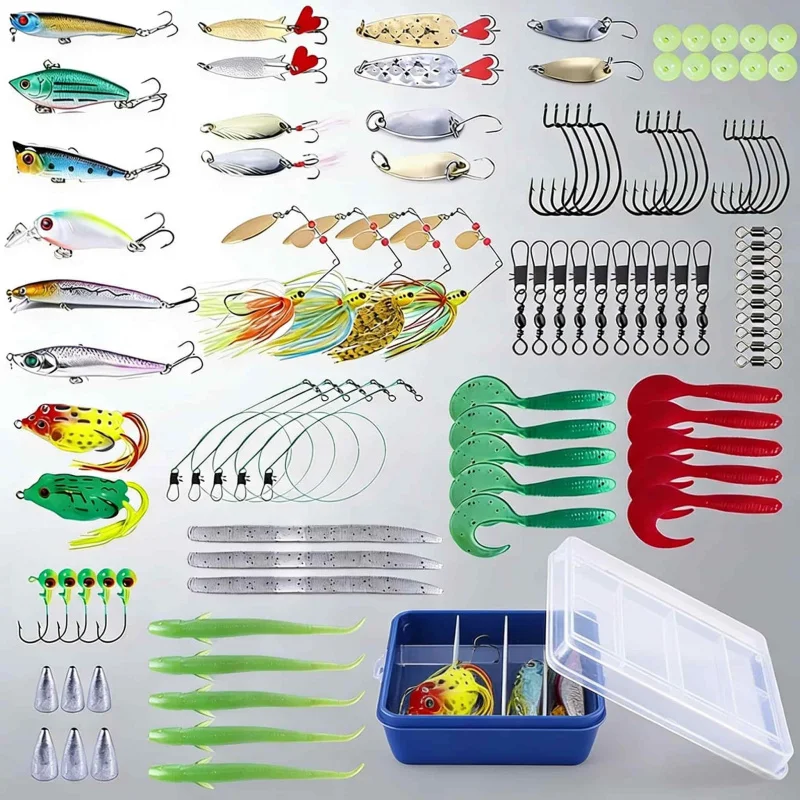 

Набор мягких приманок-крэнкбейтов 15-102PCSLure с крючками для мандариновой рыбы, мандаринового окуня и баса, специальная приманка с изогнутым хвостом, защита от зацепов