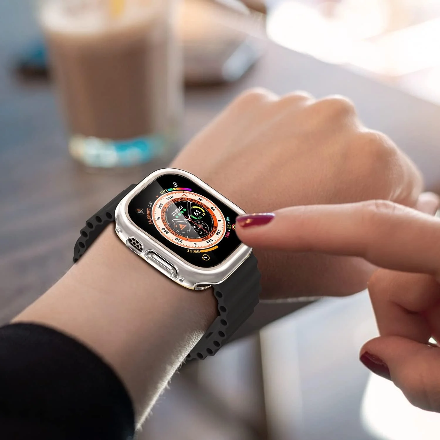 Schutzhülle für Apple Watch Ultra 4 3 2 49mm Displayschutzfolie TPU Kratzfeste Stoßfeste Schale Schutzabdeckung iWatch Series Ultra – Detail 5