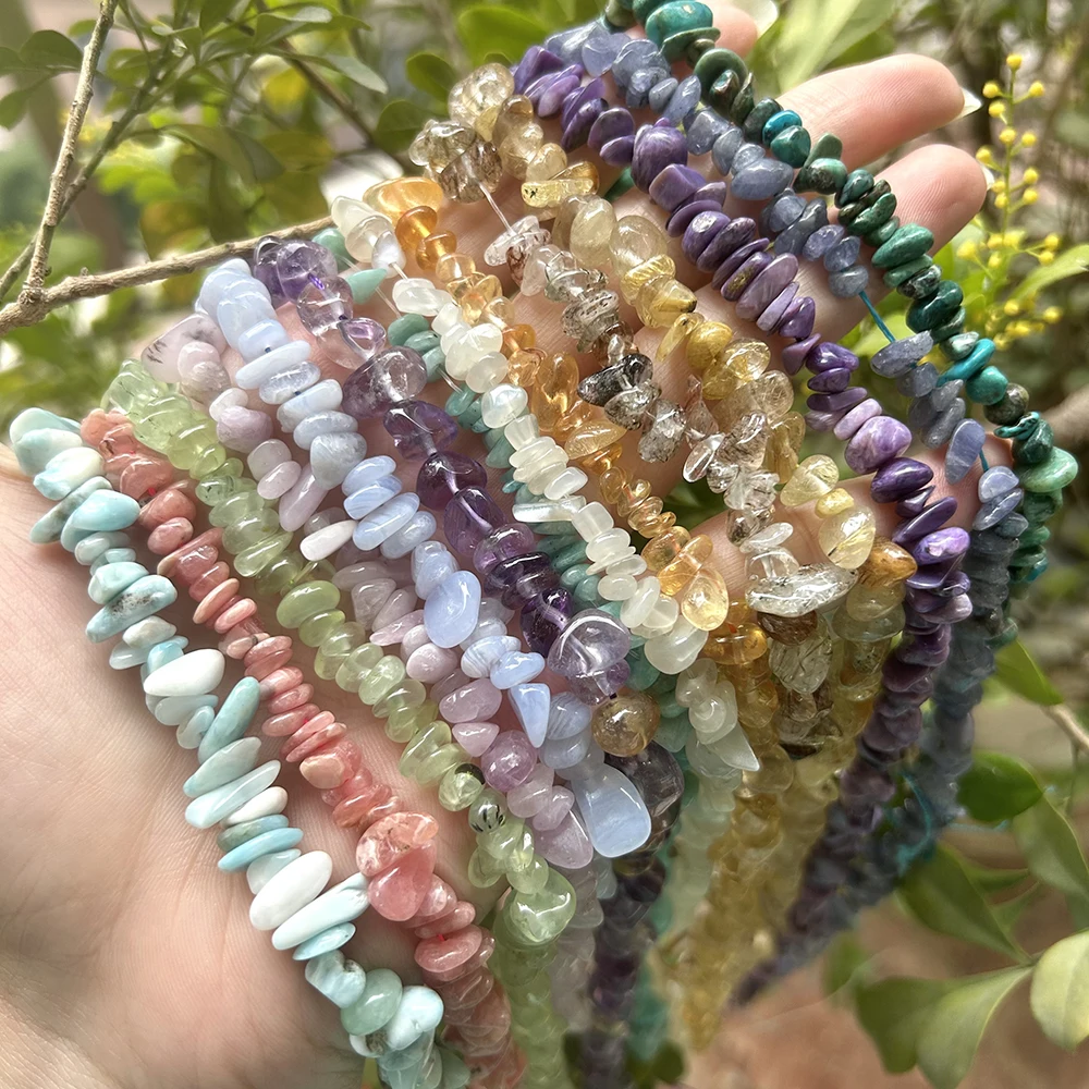 Natrural Irregular Chips Beads 5mm-10mm,Citrine,Fluorite,Moonstone,Apatite,DIY Bracelet/Necklace For Fashion Jewelry Making