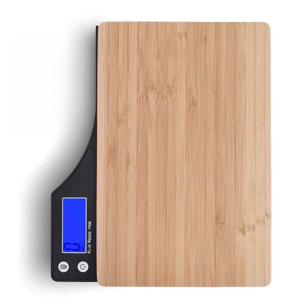 350 Large Countertop Bamboo Grain Electronic Gram Scale Roasting Household Coffee Food Kitchen Scale