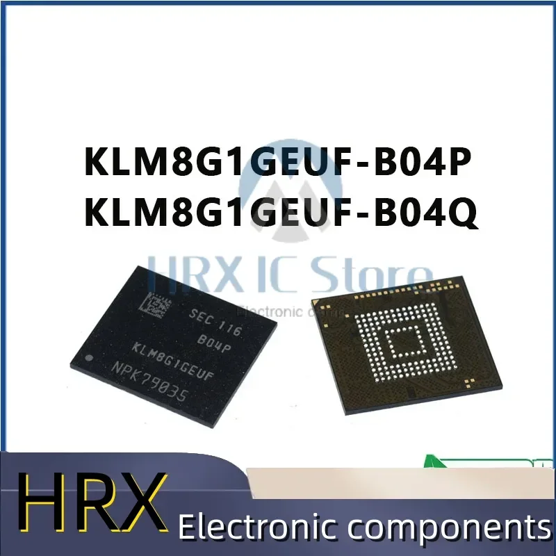 

5 шт./лот, 100% новый KLM8G1GEUF-B04P KLM8G1GEUF-B04Q KLM8G1GEUF BGA-153, чип флэш-памяти IC