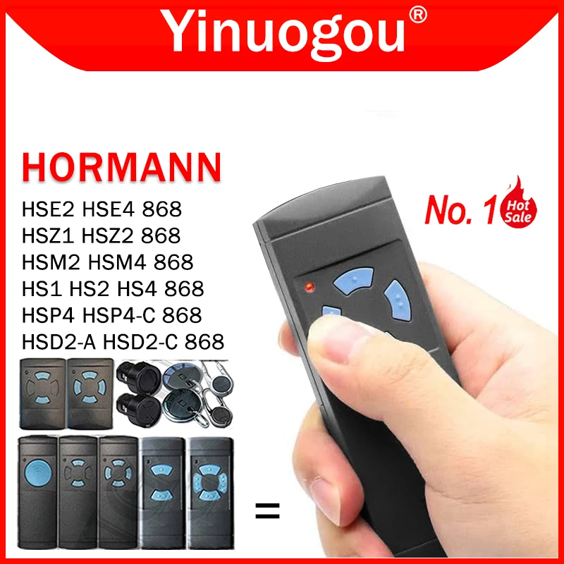 For HORMANN Remote Control 868MHz HS1 HS2 HS4 HSE2 HSE4 HSM2 HSM4 HSZ1 HSZ2 HSP4 HSP4-C HSD2-A HSD2-C Garage Door Remote Control