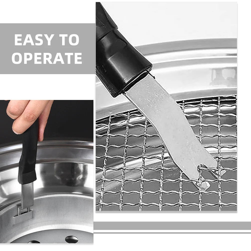 

3Pcs Stainless Steel Grill Grate Lifter Heat Resistant Bbq Plate Gripper Tool for Home Restaurant Outdoor Cooking