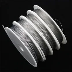 Metallic Beading Wire 0.3-0.8mm Stainless Steel Cord Non-Stretch DIY Jewelry Craft String For Beading Bracelets Necklaces Making