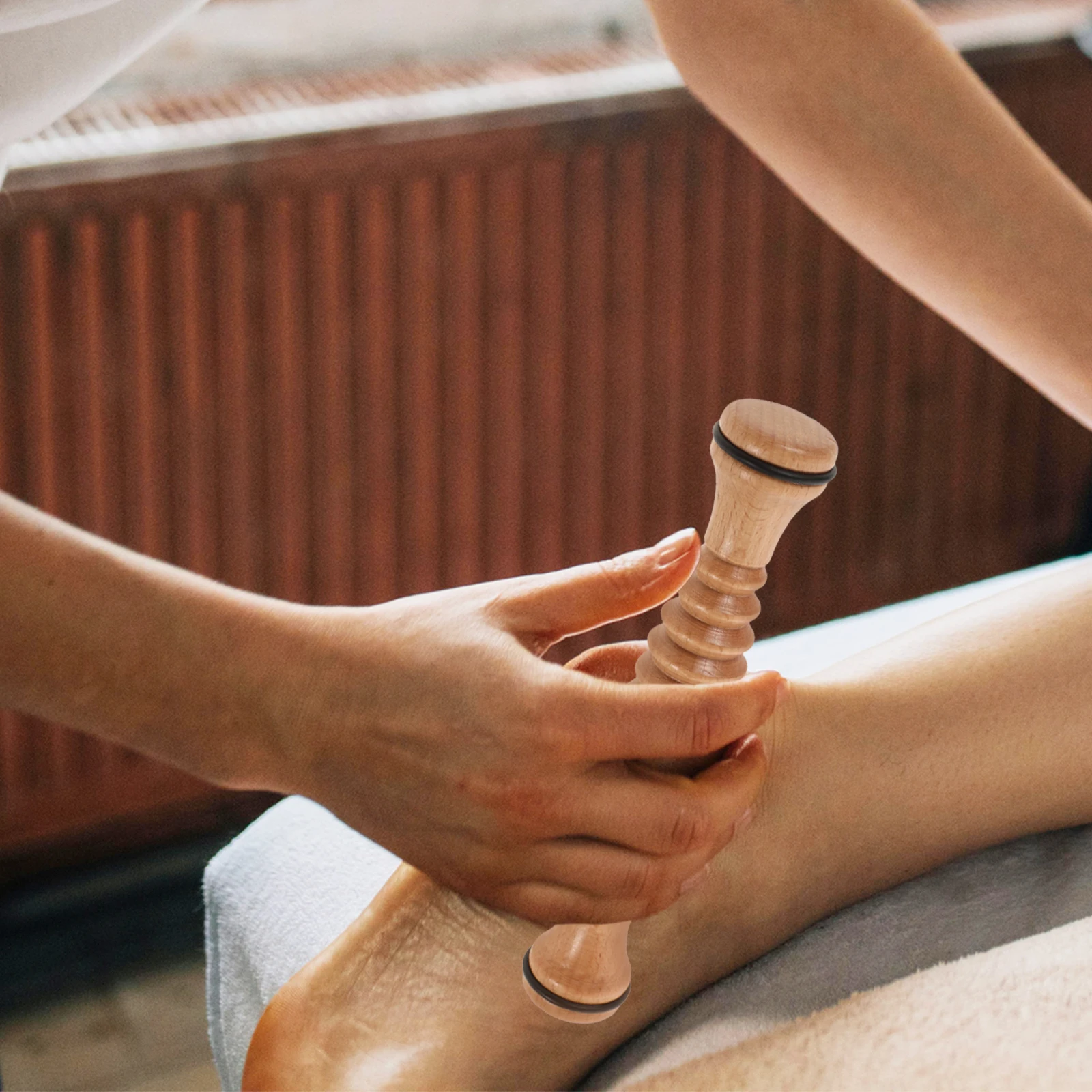 1Pcs Wooden Foot Sole Roller Durable Massage Device Portable for All Sizes Stress Relief Health Wooden Foot Roller