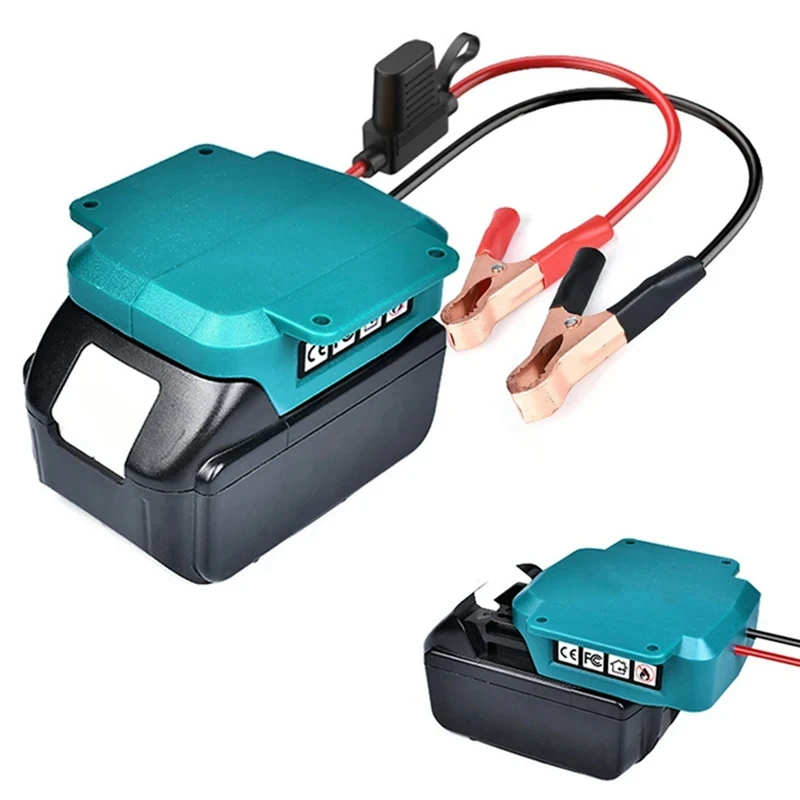 A81M New 18V Li- Battery Car Jump Starter Adapter Car Jumper Cables Automotive Booster Cables With Fuse Switch