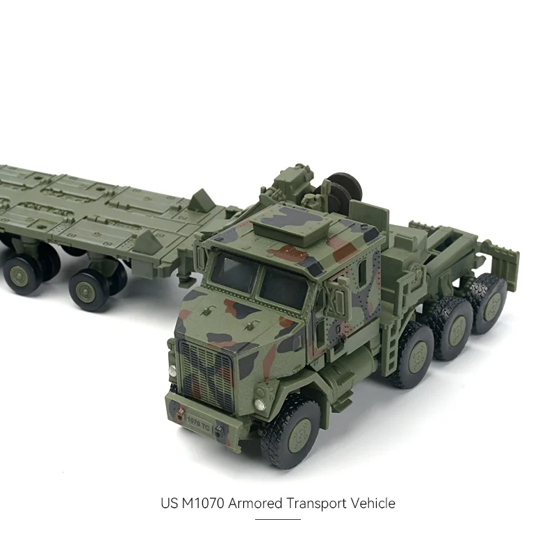 

1/72 M1070 Танк Бронированный транспортный автомобиль Gule Бесплатная сборка Модель Строительный блок Игрушка