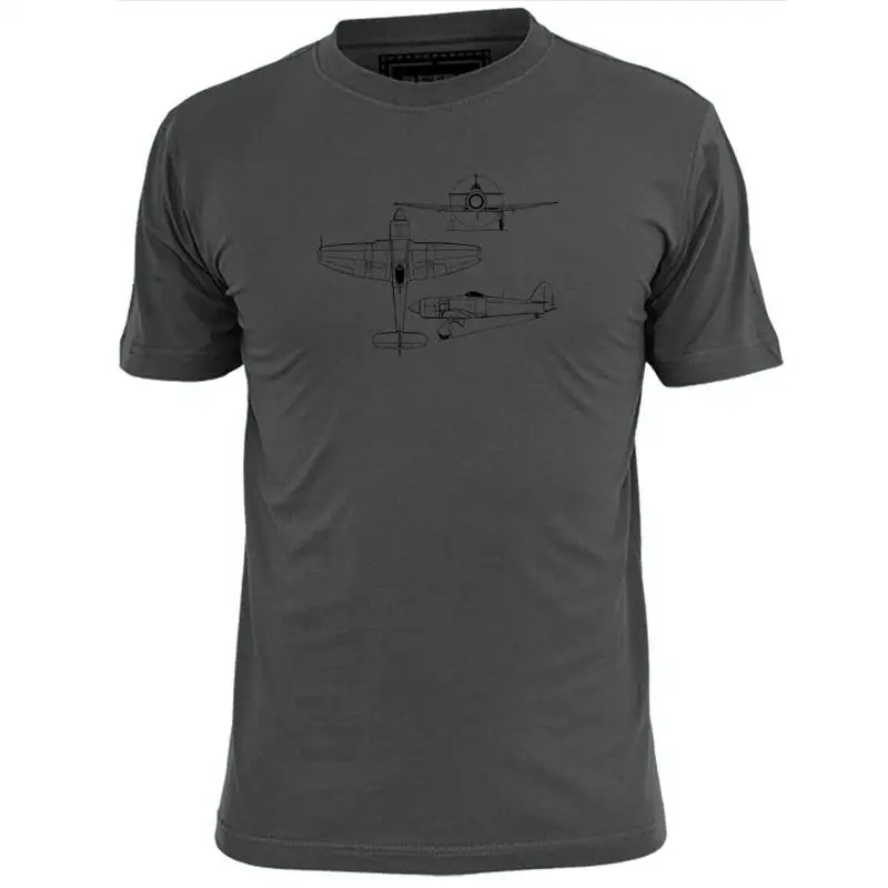 Camiseta con diseño de avión de combate Hawker Sea Fury Jet para hombre