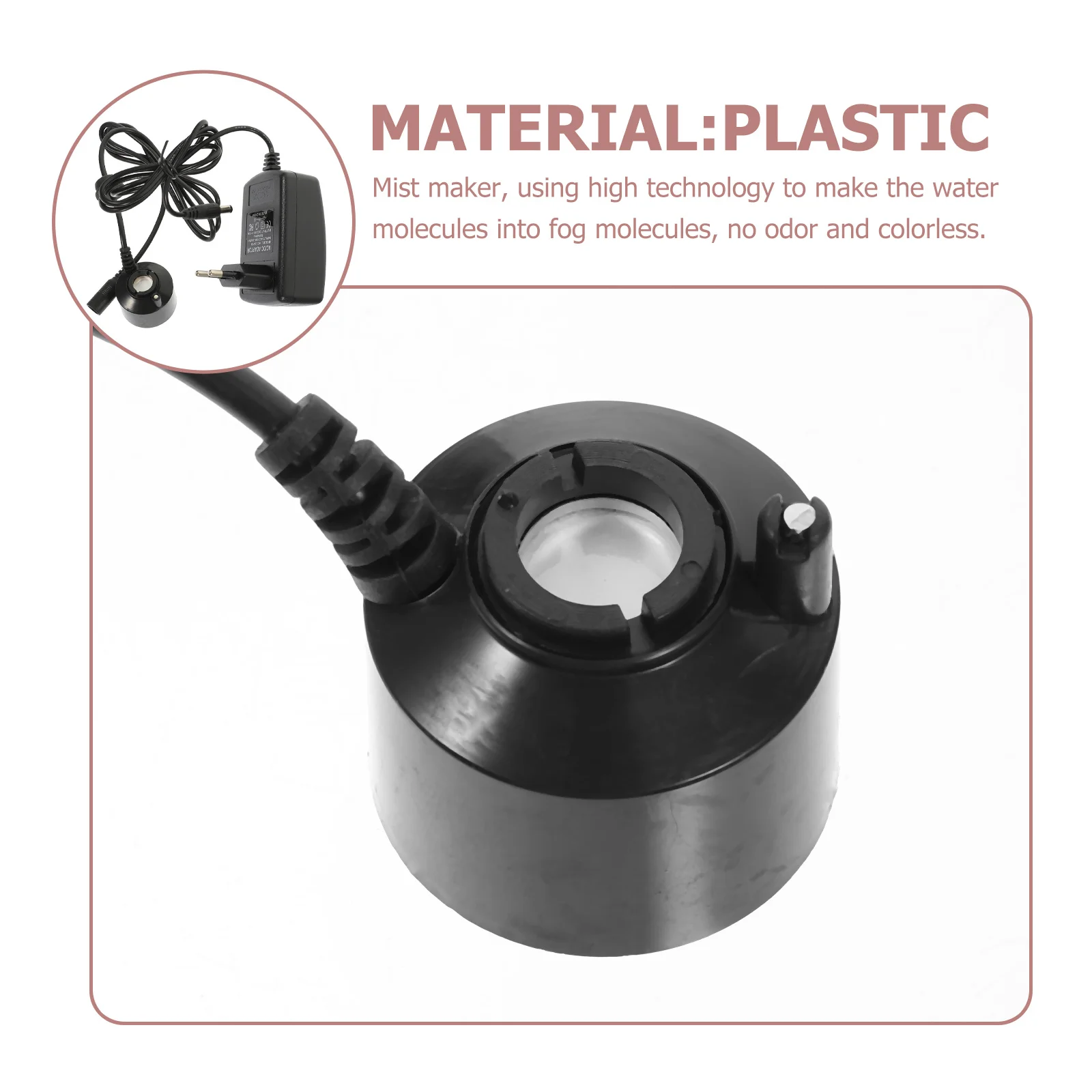 

Fog Maker Air Mist Maker for Fish Tank Pond Fountain Eu Plug Low Noise Atomized Spray Dense Mist in Seconds