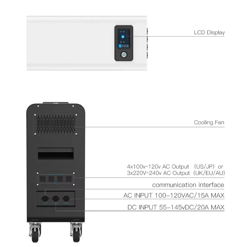 Grid Coanection Bidirectional Energy Power Storge Lithium Battery Generator Systems