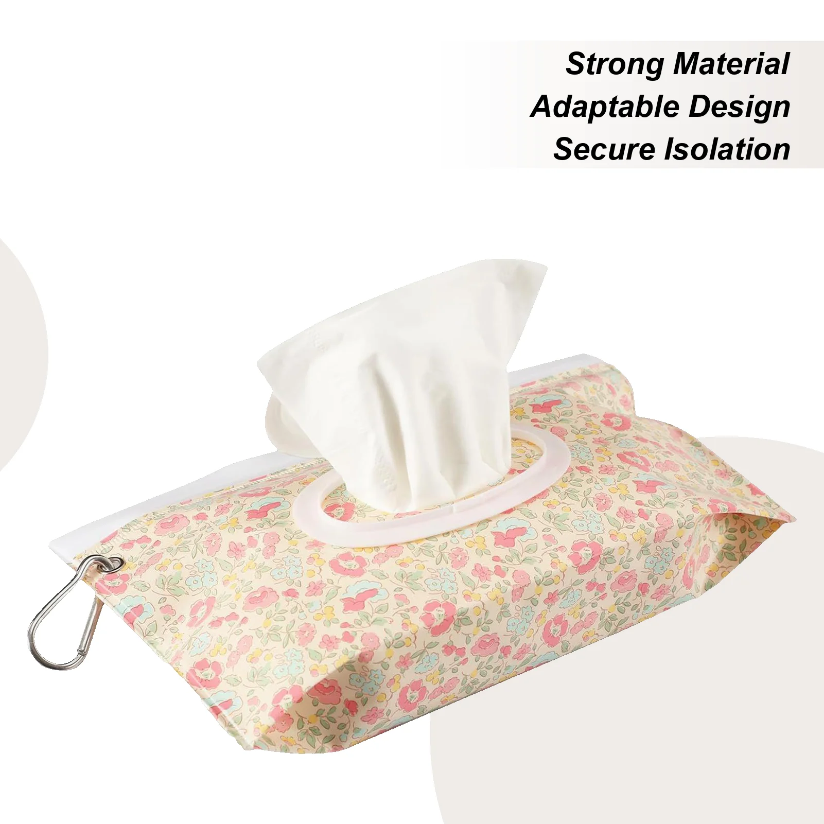 

Wipes Pouch Wipes Dispenser Portable Refillable Reusable Airtight Storage Container For Boy Girl Stroller Bathroom Travel