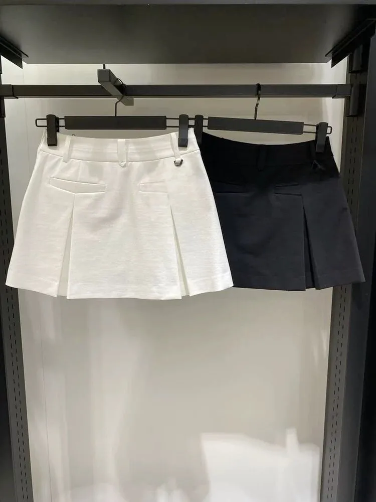 

Горячая новинка 2026: Женская спортивная юбка для гольфа А-силуэта в бейсбольном стиле, дышащая, повседневная, для активного отдыха на природе