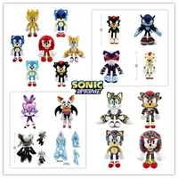 30-40Cm Hot Sale Super Sonic The Hedgehog Mephiles Soft Stuffed Plush Doll Game Anime Tails Home Decor Pendent Plushie Kids Toys