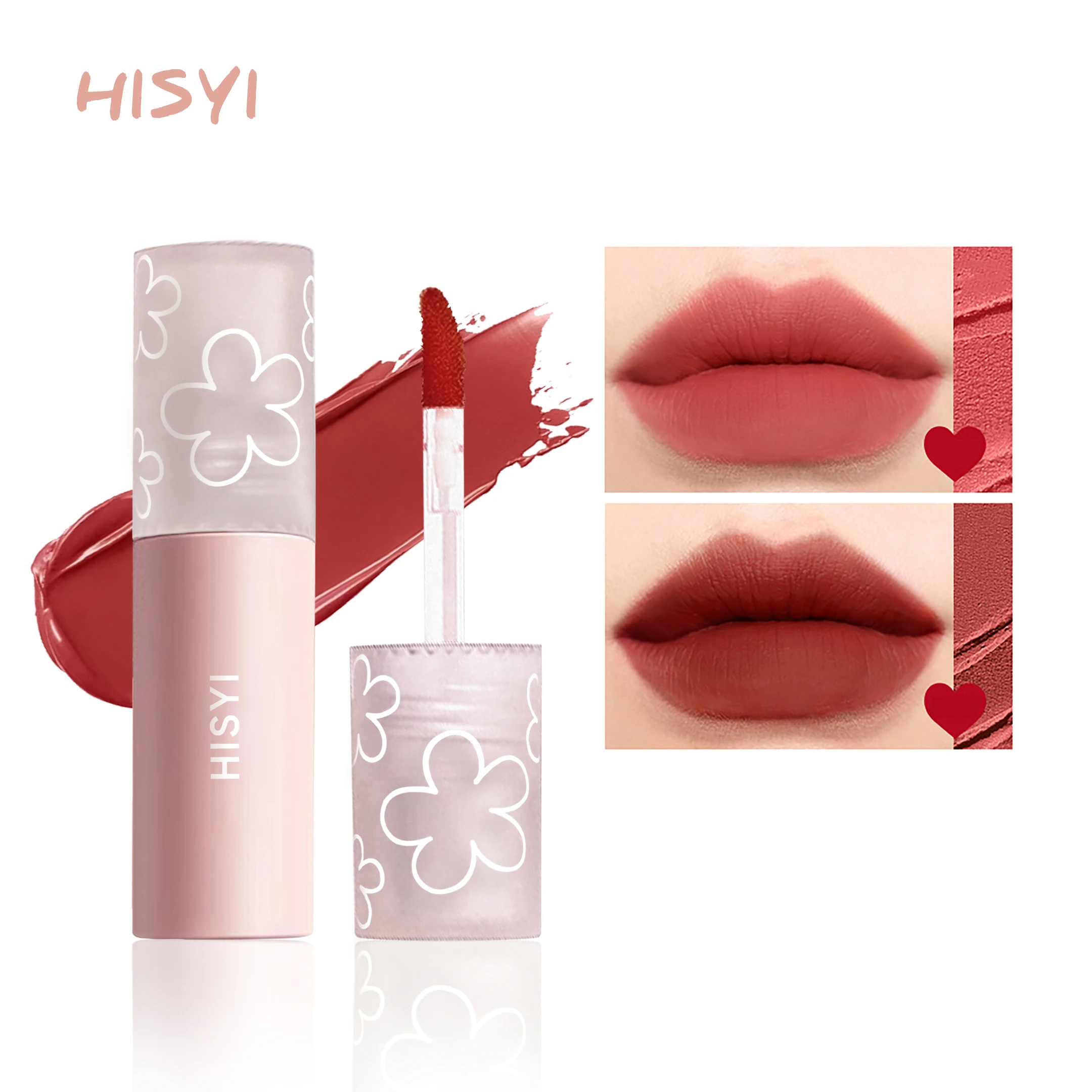 マットベルベットリップグロスは気質を高め、白く見え、カップにくっつかず、色褪せせず、防水性と耐久性があります。