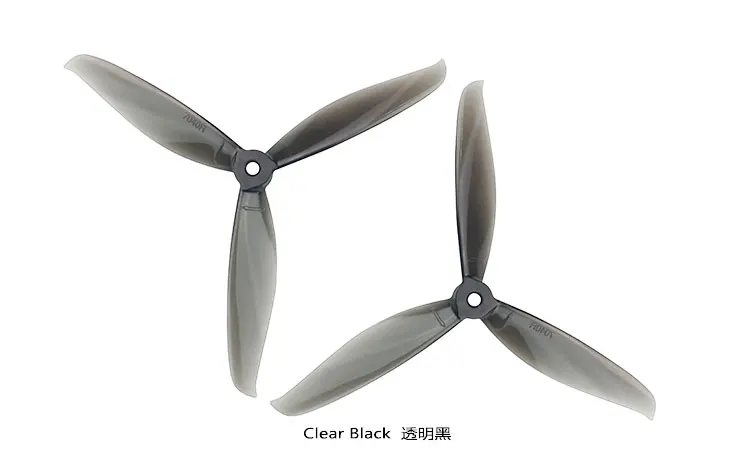 Hochwertige 7040 7 Zoll 3-Blatt/Trizyklon-Propeller 8 Paare für RC Drohne FPV Racing Freestyle DIY Zubehörteile – Detail 5