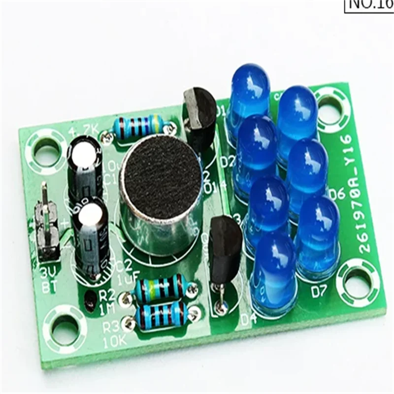 Voice controlled melody light kit, electronic DIY production, fun welding practice, electronic teaching, production, practical t