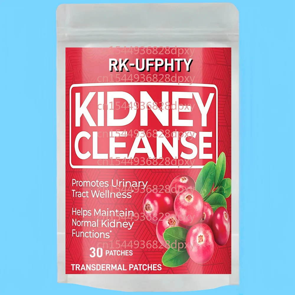 

30 Patches Kidney Cleanse Transdermal Patches with Cranberry,CoQ10 Support Healthy Kidney Function & Urinary Tract Wellness