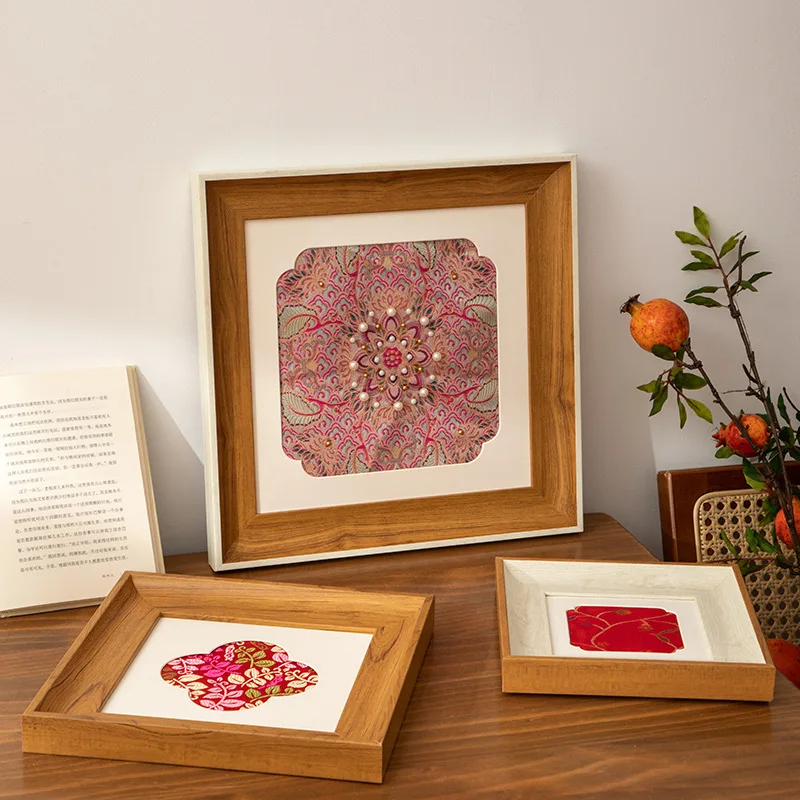 DIY Song Jin parel schilderij fotolijsten, handgemaakte salon team gebouw warming-up fotolijst, 8-inch muur opknoping, handgemaakte geschenken