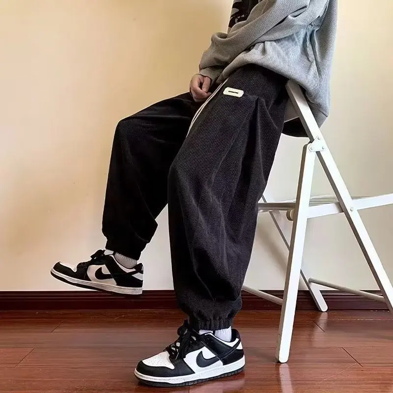 Spring Autumn Women's Loose Long Casual Pants High Waist Trousers Sports Fashion Brand Sweatpants Cuffed Pants