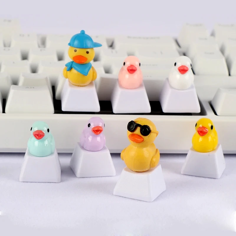 1pc Custom Cartoon Little Yellow duck R4 ESC Gaming Keycap Personalized Keycaps For Cherry MX Mechanical Keyboard Key Cap