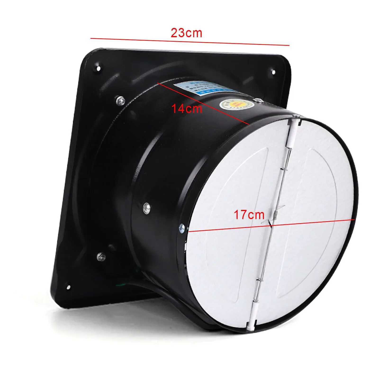 مروحة عادم محورية معدنية 7 بوصة 50 وات 2800 دورة في الدقيقة 110 فولت تيار متردد لتهوية المطبخ والمطعم والدفيئة #5