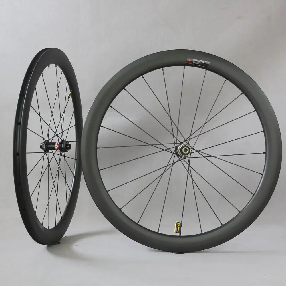 

Carbon Road Bike Wheels Disc Brake Wheels with Novatec D411/D412 Hubs 3k Weave Rims