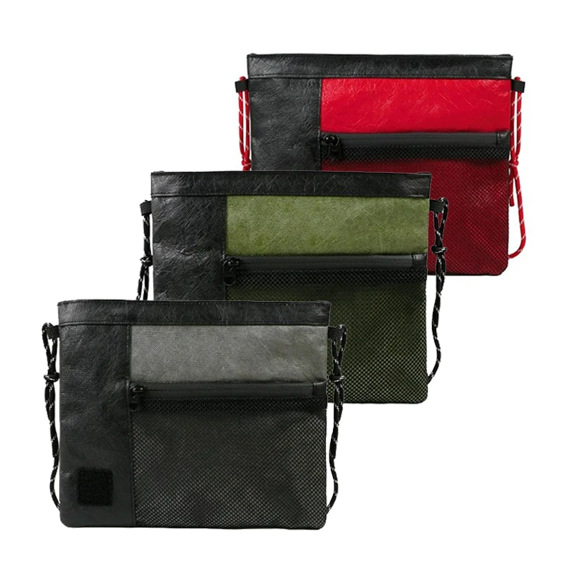 

Waterproof Cycling Crossbody Bag Versatile Portable Recycle Used Square Sling Bag Wear-resistant Outdoor Camping bag Man Woman