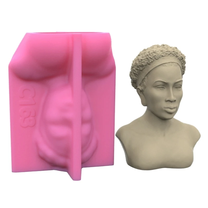 MXME Mini Avatar Ornament Silicone Gypsum Molds for Home Decor Jewelry Tool