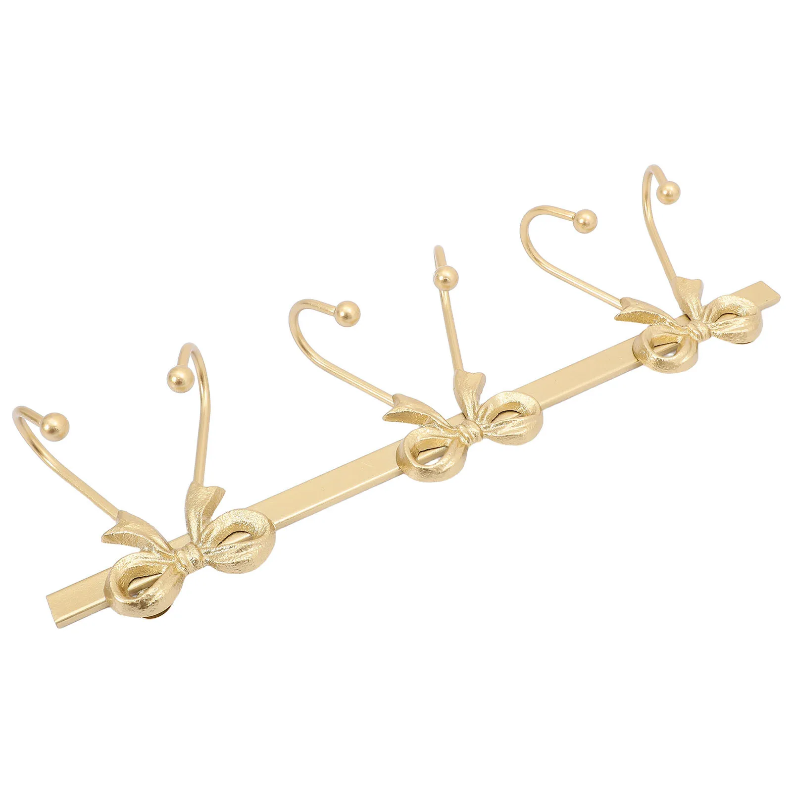 

Metal Bowknot Wall Hook Gold Bow Towel Holder Bathroom Coat Rack Hat Bag Organizer Rustic Storage Hook Wall Hanger for Towel