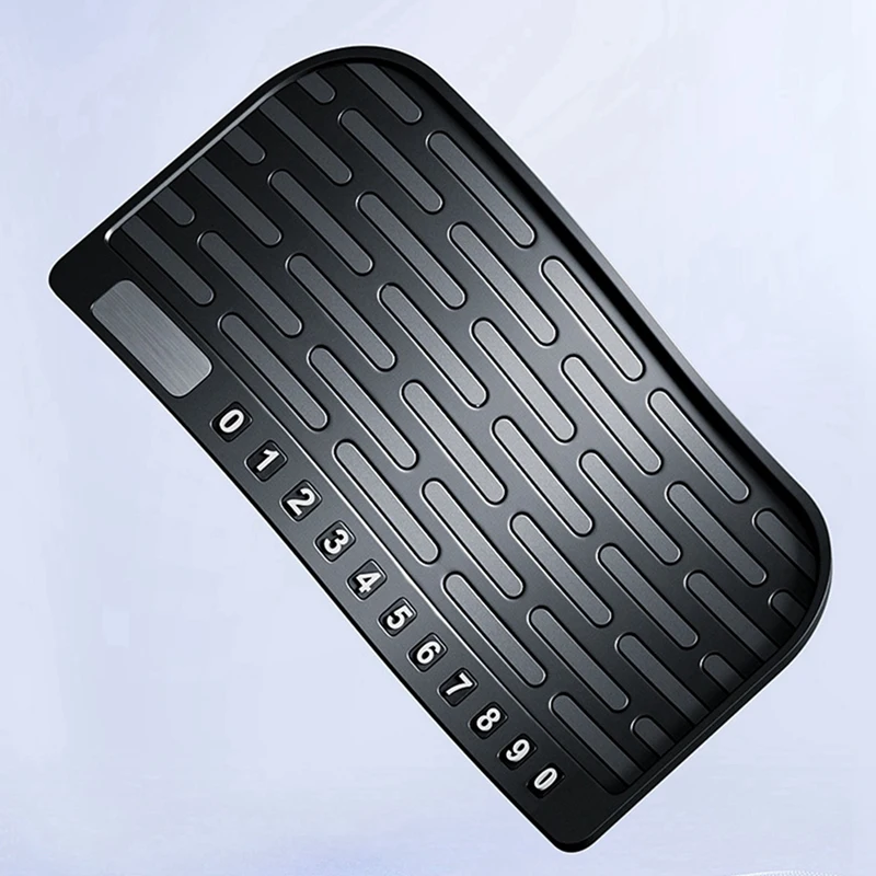 Car Anti Slip Pad Dashboard PVC Non-Slip Mat Phone Sunglasses Holder Temporary Parking License Plate Auto Accessories