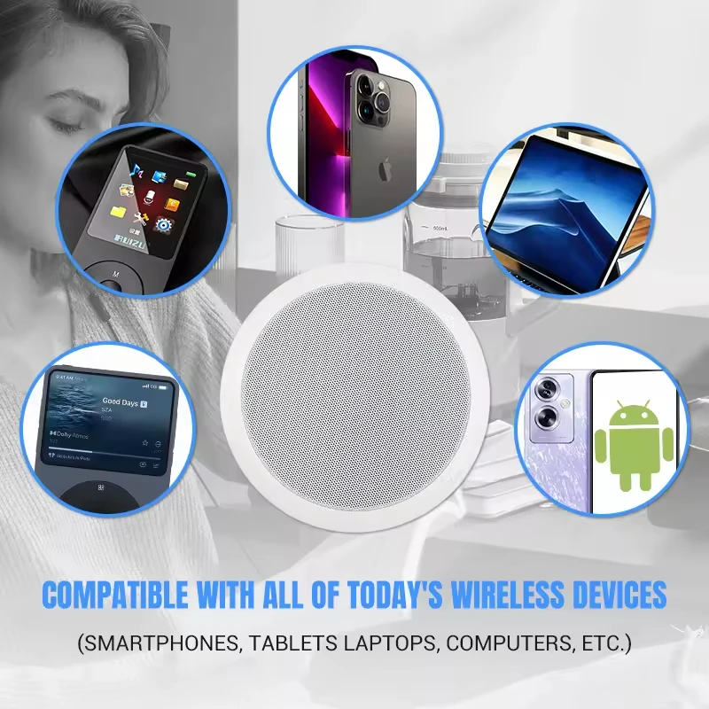 LY801 2025 Home Music System Speaker Hot Sale Active Ceiling Speaker with Clear Sound