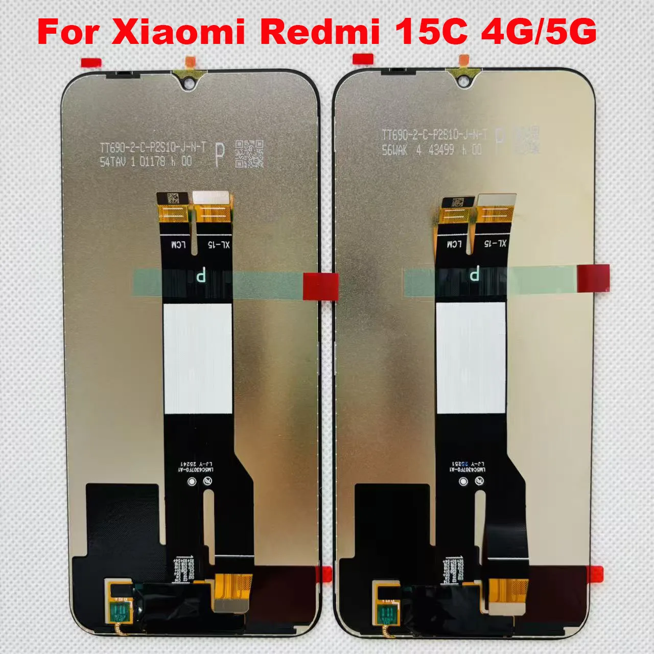 6.9'' Original For Xiaomi Redmi 15C 4G 25078RA3EA 15C 5G 2508CRN2BC 15C Big Glass LCD Display Screen Touch Panel Digitizer Frame