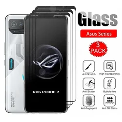 3 Pcs 9HD Screen Protector Full Protective Glass For Asus ROG Phone 8 7 6 Pro Zenfone 10 9 8 7 Screen Protector