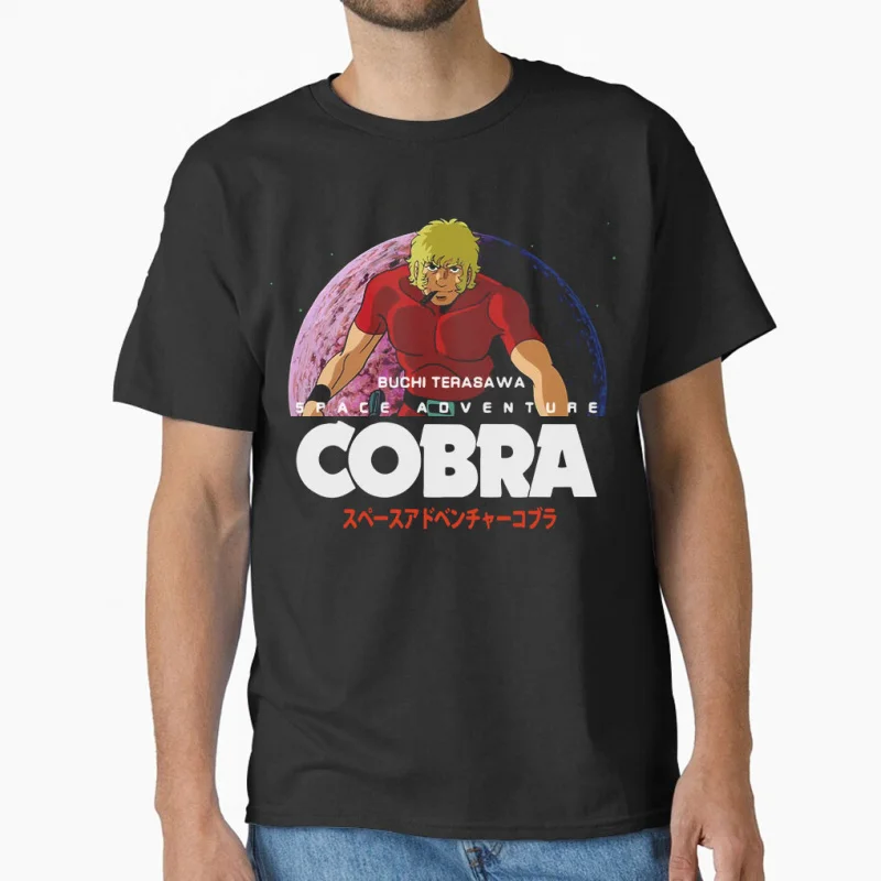 

0731 Space Adventure Cobra Japan Manga The Animation Psychogun Anime t shirt 100% cotton large size tops S-6XL men's clothing
