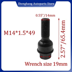 1/4/5 M14*1.5*49 WHT004676A WHT 004 676 A Wheel Bolt For Porsche 911 991 997 Boxster 987 Cayenne 9YB 92A 9YA Cayman Panamera 970