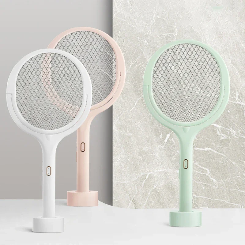 Lampe Anti-Moustiques Électrique 5 en 1, Multifonction, Angle Réglable, Rechargeable par USB, Tapette Intelligente