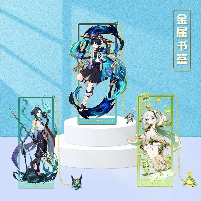 YUANgod periferiche hollow metal segnalibri nacida wendi elf noce campana lontano da Shenhe anime personaggio segnalibri cancelleria